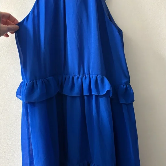 PINCH Blue Ruffled Halter Dress - Picture 3 of 3